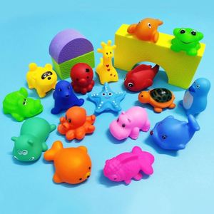 Juguetes de Baño para Niños en Edad Preescolar, Juguetes de Goma Flotantes con Sonido para Bebés, Juguetes de Animales para el Baño para Niños Pequeños - Product Image 1
