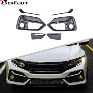 Couverture de phare antibrouillard avant de pare-chocs de voiture en matériau ABS PP de Style SI pour <span class=keywords><strong>HONDA</strong></span> <span class=keywords><strong>CIVIC</strong></span> <span class=keywords><strong>2020</strong></span>-2016 2022 - Product Image 1