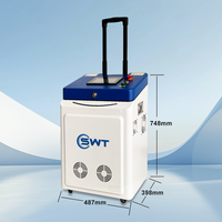 Machine de nettoyage laser portable SWT 100W 200W 300W 500W pour le bois, le métal, la pierre, la rouille, l'huile et la peinture – Remplace le sablage