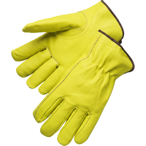 High Demand <b>Working</b> Leather Safety <b>Gloves</b> Wrist Length Unlined Breathable Eco-Friendly <b>Thermal</b> Plain Style Outdoor Daily Use - Product Image 5