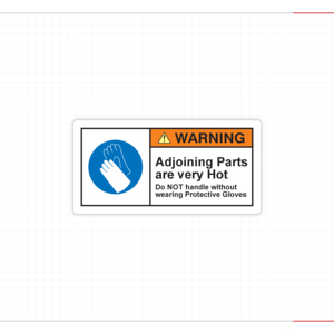 Personal Protective Gloves Safety <b>Sticker</b> for Hazardous Workstations Material Handling Areas and Industrial Operations - Product Image 4
