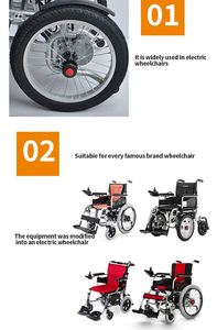 Offre Limitée : Moteur de Fauteuil Roulant Sans Balais Silencieux et Fluide 24V 48V 250W 350W – Ensemble de Roue Motrice de Remplacement - Product Image 5