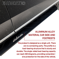Marchepied latéral en alliage d'aluminium pour voiture, stable et robuste, installation sans dommages, super capacité de charge, forgeage intégré, adaptabilité extérieure