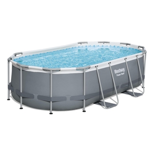 <span class=keywords><strong>Bestway</strong></span> 56620/56622/56622E Ensemble de <span class=keywords><strong>piscine</strong></span> <span class=keywords><strong>hors</strong></span> <span class=keywords><strong>sol</strong></span> à cadre ovale en acier électrique 4.27 m X 2.50 m X 1.00 m Piscines d'arrière-cour - Product Image 1