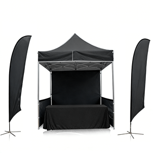 Tentes pliantes 10x10 pieds avec protection UV numérique, durables, imperméables et ignifuges, pour événements professionnels et expositions - Product Image 2