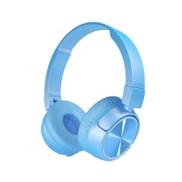 Hi-Fi basse profonde stéréo pliable écouteurs sans fil bon marché dent bleue avec écouteur