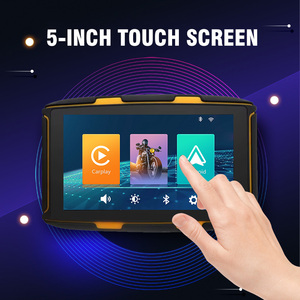 Navigation moto 5 pouces sans fil CarPlay Android Auto Hicar CarLife Écran résistif étanche Double BT Support réglable - Product Image 5