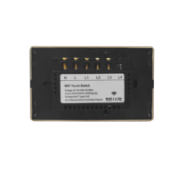 Interrupteurs muraux intelligents 1/2/3/4 interrupteur à cadre en métal Gang décoration intérieure intelligente Wifi verre cristal courant max 10A Max 240