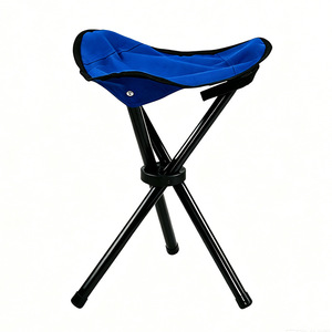 Outdoor <b>Folding</b> Tripod <b>Stool</b> 31x31x38cm Cross Structure Lightweight Portable Camping Fishing Picnic Chair - Product Image 2
