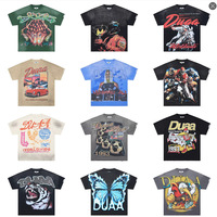 T-shirt pour homme de qualité supérieure, vintage, délavé à l'acide, à manches courtes, design personnalisé, coton lourd, marque DUAA, t-shirts pour homme