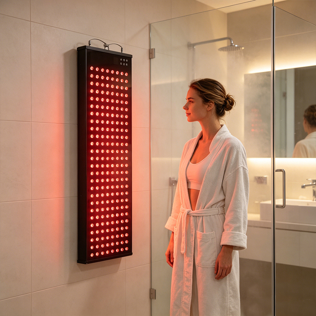 GLPE Near Infrared 630nm-1060nm Red Therapy Waterproof Red Light Therapy Panel Heating  Full Body for Sauna Shower Cubicle