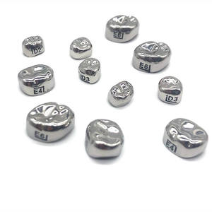 48 couronnes dentaires préformées en acier inoxydable pour adultes - Product Image 1