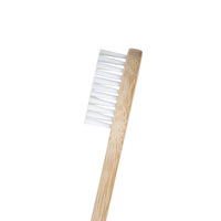 Brosse à dents en bambou biodégradable jetable pour adultes, logo personnalisé, écologique, charbon de bois, poils en nylon doux, hôtels