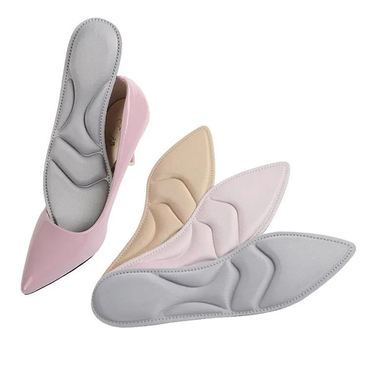 Palmilha 4d de espuma de memória, para sapatos de salto alto, palmilhas confortáveis femininas