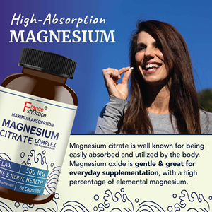 Extractos de plantas de complejo de citrato de magnesio orgánico apoya el estreñimiento y la salud del sueño Suplemento complejo de citrato de magnesio - Product Image 5