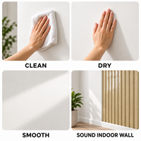 Papier peint autocollant à rayures en bois beige clair, feuilles de mousse PET XPE de 1,8 mm pour la rénovation de la chambre à coucher
