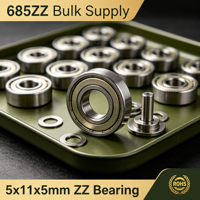 Roulement miniature à faible vibration 685ZZ 5x11x5mm, roulement à billes à section mince ZV4 pour dispositifs de capteurs optiques