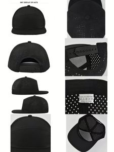 Casquette de baseball trucker OEM personnalisée, imperméable, 6 panneaux, respirante, perforée au laser, style Melin Hydro - Product Image 4