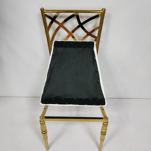 เก้าอี้สแตนเลสสีทองสำหรับงานแต่งงานเก้าอี้โรงแรมหรู - Product Image 4