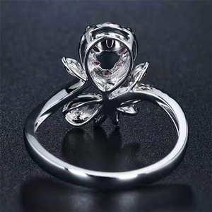 Modischer Schöner Schmuck Designer 18k Gold Damen Fingerring 0,95ct Natürlicher Rosa Saphir Steinring - Product Image 5