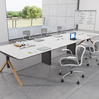Mobilier de bureau 20 personnes Table de conférence exécutive chaise bureau table de bureau mobilier commercial Table de salle de réunion