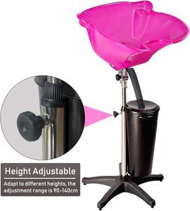 Bac à shampoing en plastique au design moderne et professionnel pour salons de coiffure et barbiers, couleur personnalisable, bac à shampoing portable, réservoir d'eau - Product Image 3