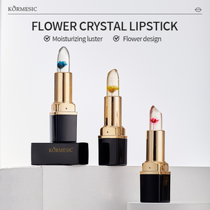 KORMESIC Private Label 3.5g Crystal Flower <b>Lipstick</b> Organic Korean Flower Lip Stick Long-Lasting Color Velvet Matte Lightweight - Product Image 2