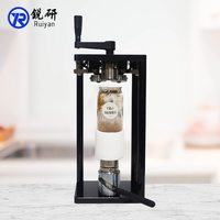 Machine à Sceller les Boîtes Commerciale Portable de Haute Qualité pour Bubble Tea et Café, Scelleuse Manuelle pour Boîtes PET avec Couvercles en Aluminium