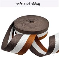 Sangle en toile tissée à chevrons rayée personnalisée de 38 mm pour sacs multi-usages, bricolage, échantillon gratuit, prête à être expédiée