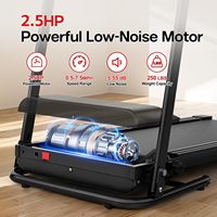 Caminadora Plegable Compacta con Amplia Área de Corredor e Inclinación Manual para Ejercicio en Casa, Pantalla LED Portátil