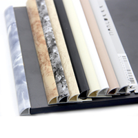 Profilé de carrelage PVC moderne à prix réduit, type fermé, effet marbre, 8MM 10MM 12MM pour la maison