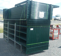 Panneaux de clôture robustes galvanisés pour bétail, 6 barres, tubes ronds galvanisés à chaud, pour fermes, ranchs et enclos, vente en gros