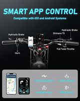 Vélo de montagne électrique Eahora Romeo Pro pour adultes, pneus larges 26*4, moteur double 250W, batterie amovible 48V*60Ah, vitesse électronique