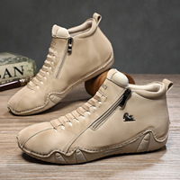 <strong>Best</strong> <strong>Selling</strong> Winter Genuine Leather <strong>for</strong> <strong>Boots</strong> <strong>for</strong> <strong>Men</strong> Plus Size Low Cylinder Side Zipper Closure Rubber Outsole <strong>Boots</strong>