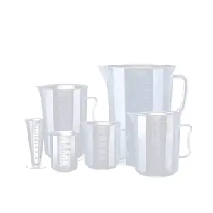 Plastik mezun 100ml 300ml 500ml 1000ml 2000ml 3000ml 5000ml emzikli ölçüm bardakları