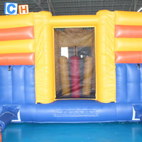Toboggan gonflable commercial bon marché, toboggan gonflable géant à rebond, toboggan gonflable pour adultes pour enfants