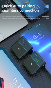 SX9ic Neexxt ไมโครโฟนไร้สายขนาดเล็กสำหรับกล้องสมาร์ทโฟน Vlog - Product Image 3