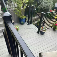 Panneau de terrasse en WPC de style traditionnel revêtement de sol en grain de bois ignifuge étanche anti-dérapant écologique clic installer panneau de pont pour