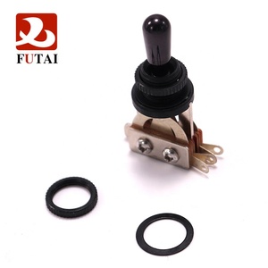 ปุ่มโลหะเลือกได้3ทางสำหรับกีตาร์ไฟฟ้า,สวิตช์สลับลูกบิดพร้อมหัวโลหะสีดำ/ ทอง/โครเมียม - Product Image 4