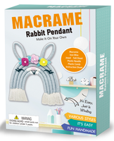 Kit de bricolage avec cordon en polyester coloré, kit de macramé mural de qualité supérieure, design personnalisable fantastique et science-fiction, logo, 12 ans et plus