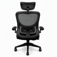 Chaise de bureau exécutive professionnelle en tissu, pivotante et réglable, pour bureau à domicile et usage professionnel