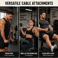 Ensemble professionnel de 6 accessoires de fitness en acier robuste pour barre de musculation à domicile