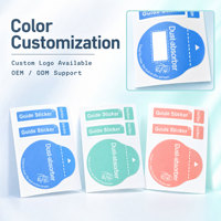 Autocollants absorbants de poussière en papier adhésif, faciles à décoller, pour le nettoyage des écrans de téléphones portables, forme rectangulaire 45x60mm