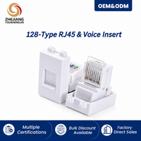 Module de communication vocale 128 ports Jack RJ11 Cat3 pour téléphonie et télécommunications