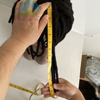 Dreadlocks Afro Naturels en Cheveux Humains, Prothèses Capillaires Noires Naturelles, Perruque Complète en Dentelle de 12 Pouces pour Hommes et Garçons
