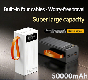 <span class=keywords><strong>Batterie</strong></span> <span class=keywords><strong>externe</strong></span> en gros 50000 mAh à charge rapide, haute capacité, pour téléphones/portables, idéale pour l'extérieur - Product Image 2