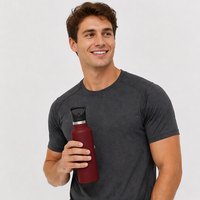 Gourde isotherme JIAHE en acier inoxydable 22oz 650ml, anti-fuite, double isolation, pour enfants, salle de sport, cantine, camping, randonnée, yoga