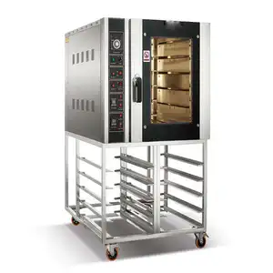 Elektrisch Gas Optioneel 5 10 12 Lade Kalkoen Convectie Oven Cake Bakgas Oven Geschikt Voor Restaurants, Cafés, Enz.