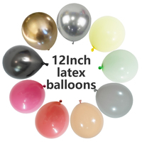 Ballons en latex de 12 pouces en gros, fabricant, couleur personnalisée, OEM, fournisseur de ballons de fête de 12 pouces, 50 pièces/sac