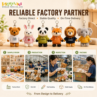 Llavero de Peluche de Ardilla de Alta Calidad, Llavero de Animal de Peluche Personalizado, Llavero de Peluche Lindo de Alta Calidad
